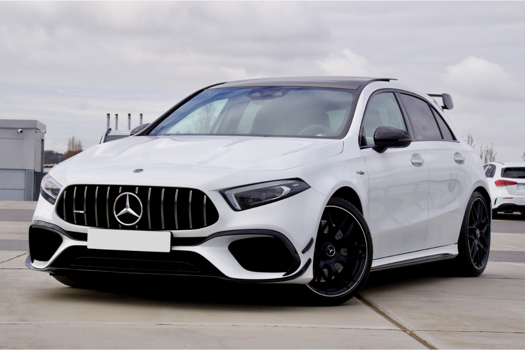 white car